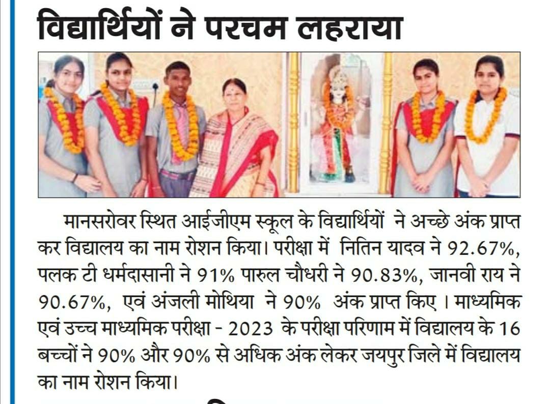 Pathway to Success Class 10 Achievements Revealed 202223 I.G.M